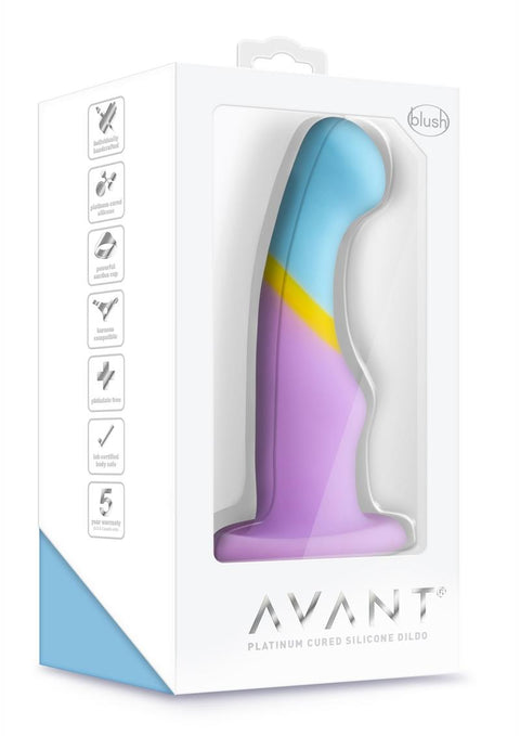 Avant D14 Heart Of Gold Silicone Dildo - Multicolor - 6in