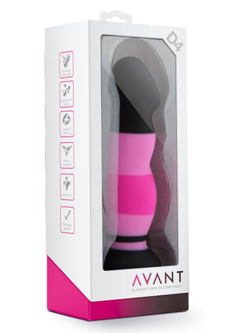 Avant D4 Sexy In Pink Silicone Dildo - Multicolor - 8in