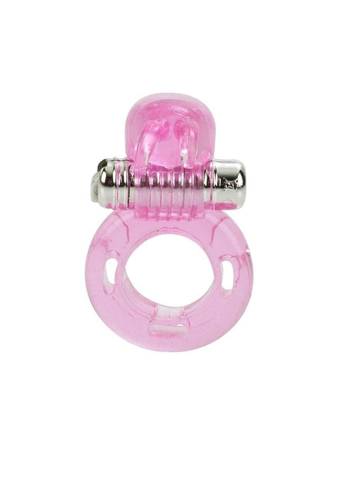 Basic Essentials Bunny Enhancer Vibrating Cock Ring with Clitoral Stimulation - 0