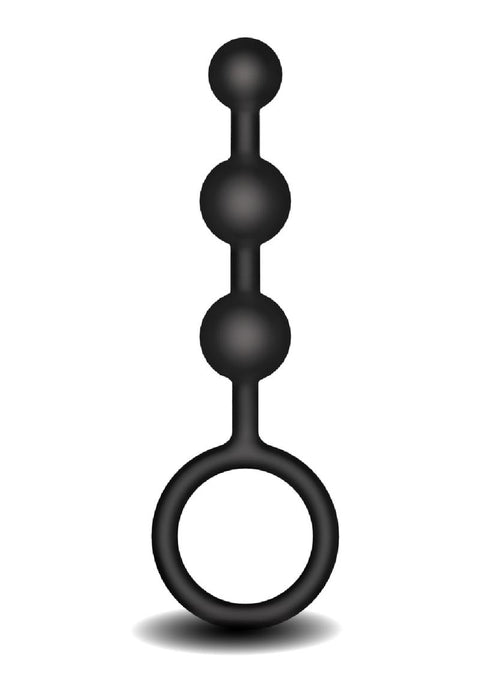 Frederick's Of Hollywood Silicone Anal Beads - Black