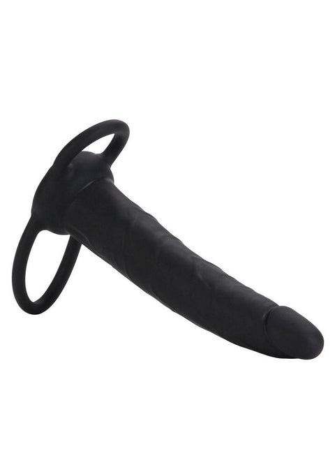 Love Rider Silicone Dual Penetrator Dildo Cock Ring - 0