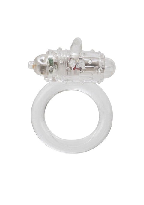 One Touch Flicker Vibrating Cock Ring - 0