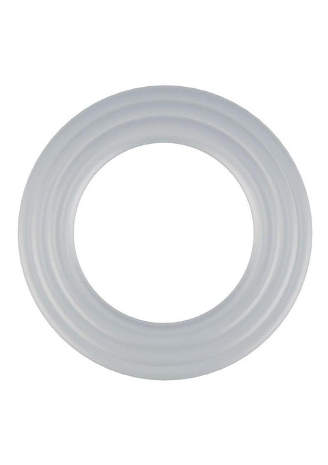 Rock Solid Tri-Pack Silicone Gasket Cock Ring - White