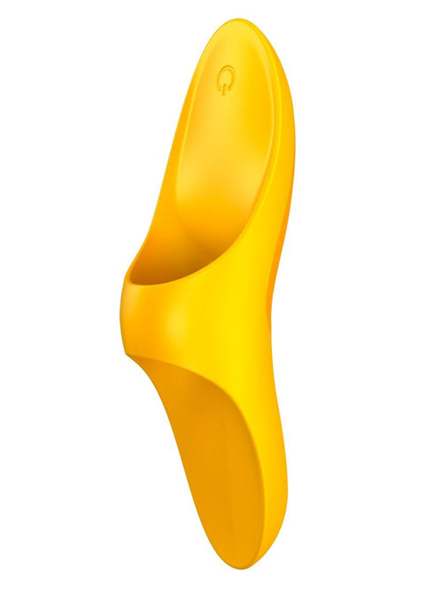 Satisfyer Teaser Rechargeable Silicone Finger Vibrator - Yellow