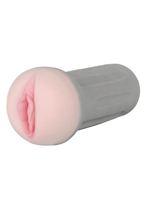 The Gripper Sure Grip Dual Density Stroker - Pussy - Flesh/Vanilla