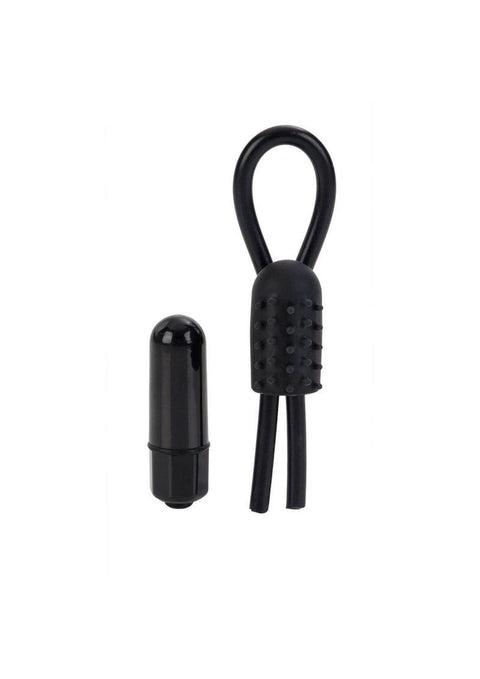10 Function Vibrating Silicone Stud Lasso Cock Ring - 0