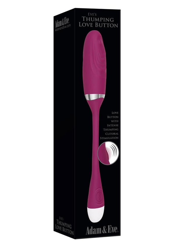 Adam and Eve - Eve's Thumping Love Button Rechargeable Silicone Bullet - 2
