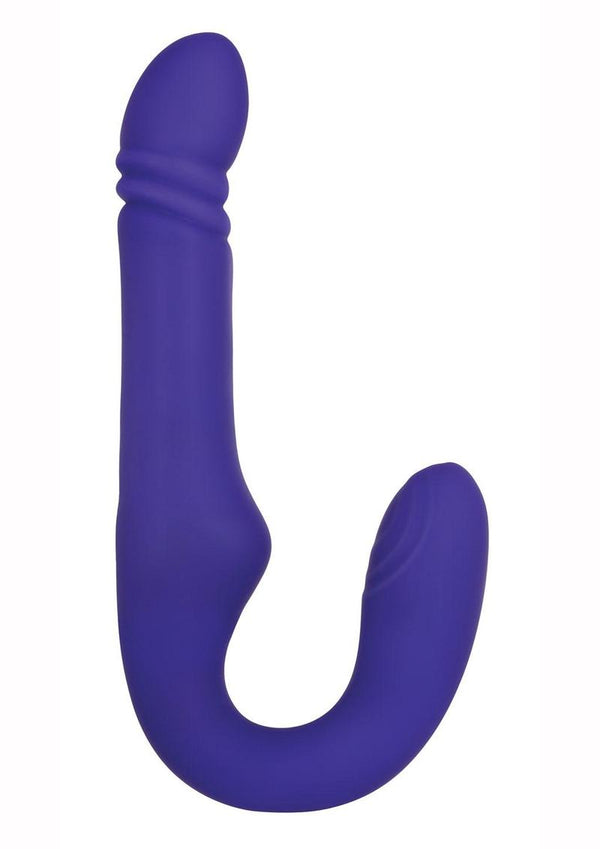 Adam and Eve - Eve's Ultimate Thrusting Strapless Strap-On Rechargeable Silicone Dong - 1