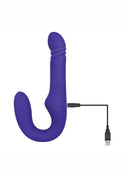Adam and Eve - Eve's Ultimate Thrusting Strapless Strap-On Rechargeable Silicone Dong - 4