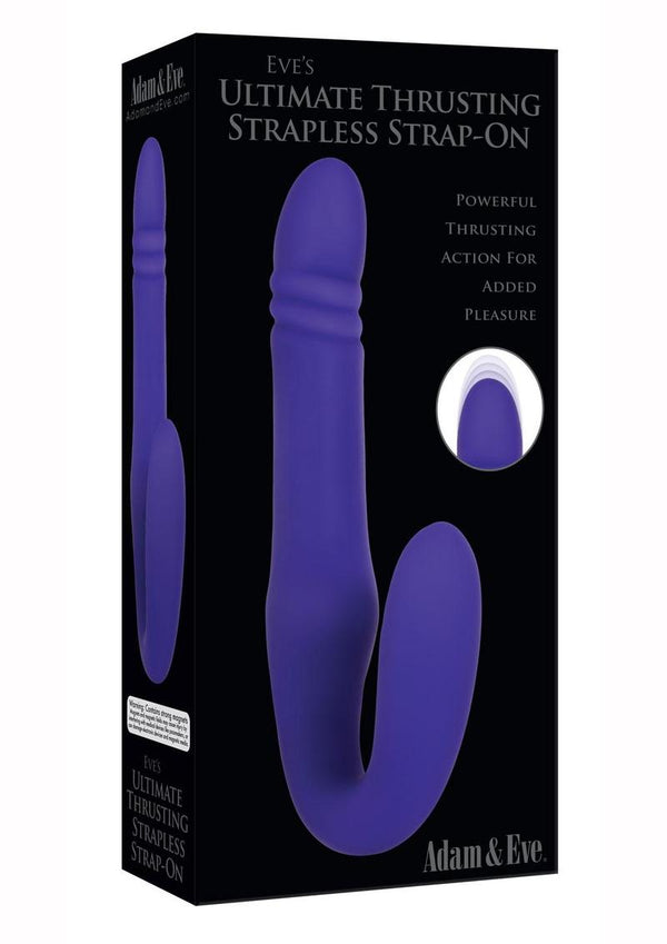 Adam and Eve - Eve's Ultimate Thrusting Strapless Strap-On Rechargeable Silicone Dong - 2