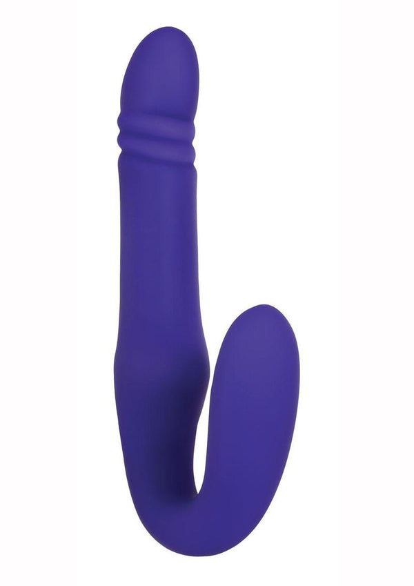 Adam and Eve - Eve's Ultimate Thrusting Strapless Strap-On Rechargeable Silicone Dong - 3
