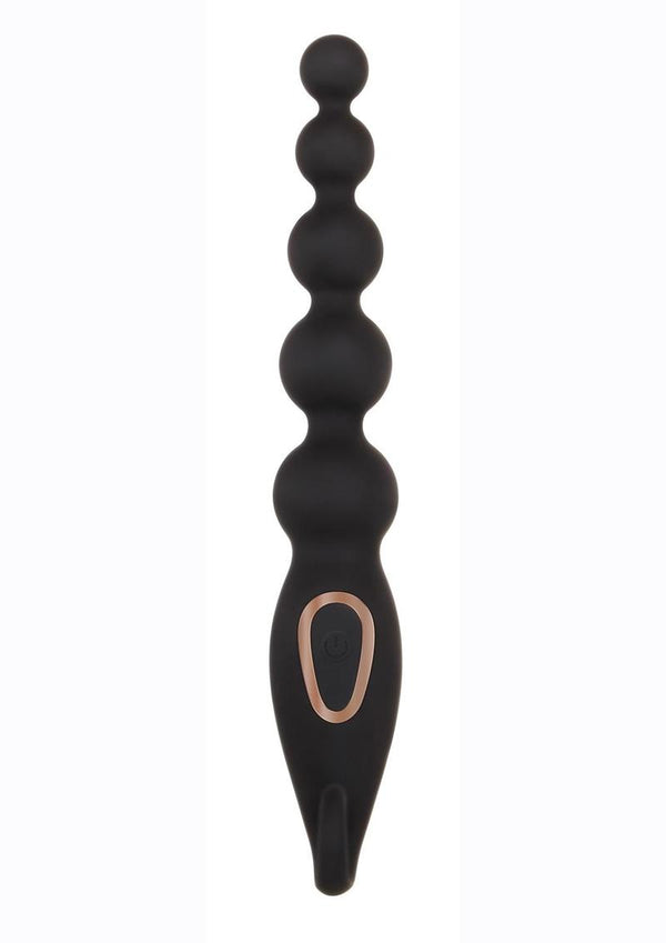 Adam and Eve Rechargeable Silicone Vibrating Anal Bead Stick - 1