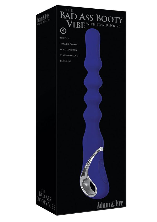Adam and Eve The Bad Ass Booty Vibrator with Power Boost Rechargeable Silicone Anal Beaded Vibrator - 2