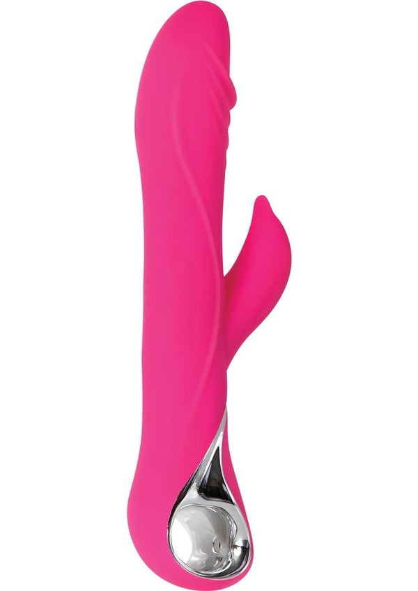 Adam and Eve The Dancing Dolphin Rechargeable Silicone Rotating Vibrator - 1