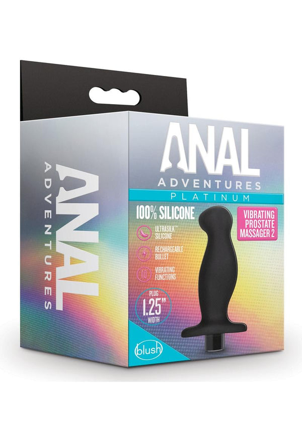Anal Adventures Platinum Silicone Rechargeable Vibrating Prostate Massager 02 - 2