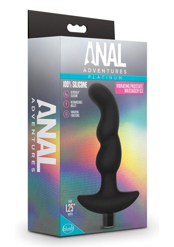 Anal Adventures Platinum Silicone Rechargeable Vibrating Prostate Massager 03 - 2