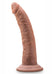 Au Naturel Jack Dildo with Suction Cup - Caramel/Mocha - 7in