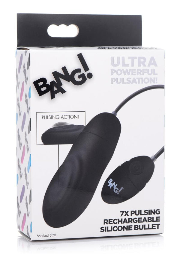 Bang! 7x Pulsing Rechargeable Silicone Bullet Vibrator - 2
