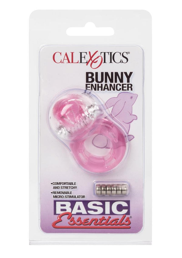 Basic Essentials Bunny Enhancer Vibrating Cock Ring with Clitoral Stimulation - 1