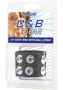 C and B Gear Cock Ring with Ball Strap - 2