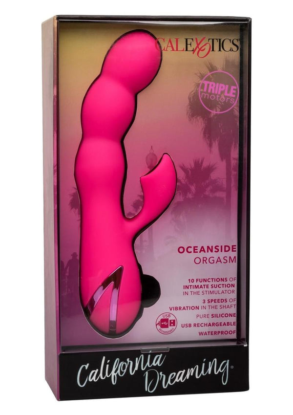 California Dreaming Oceanside Orgasm Rechargeable Silicone Clirotal Stimulator - 2