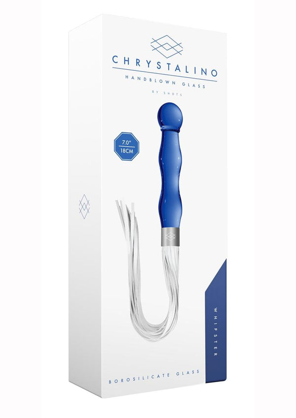 Chrystalino Whipster Glass Dildo with Whip - 2