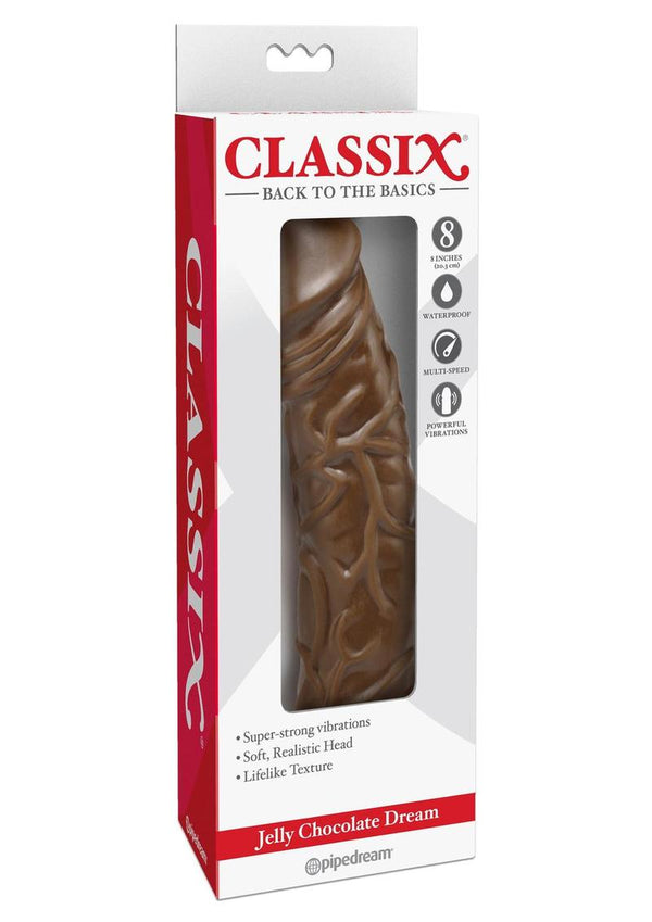 Classix Jelly Chocolate Dream No. 2 Realistic Vibrating Dildo - 2