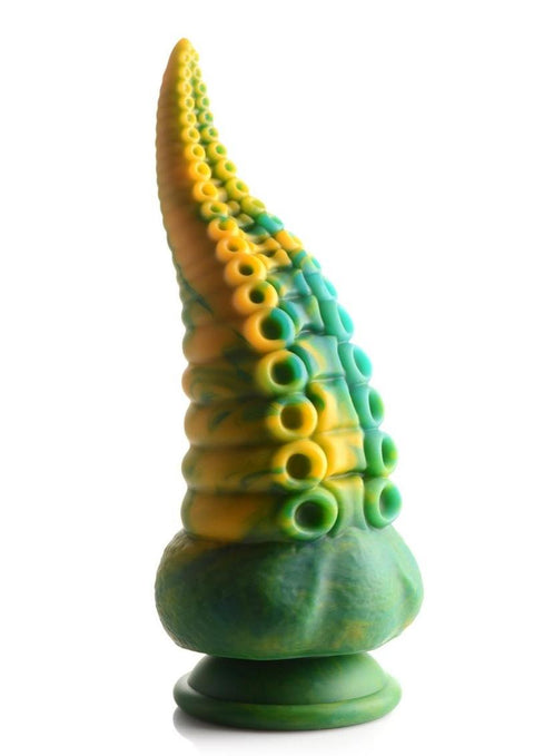 Creature Cocks Monstropus Tentacled Monster Silicone Dildo - Blue/Green/Yellow