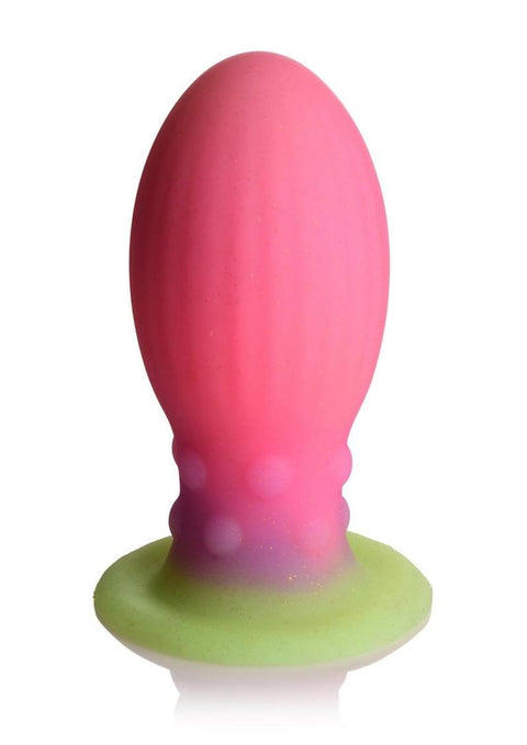 Creature Cocks Xeno Egg Glow In The Dark Silicone Egg - Glow In The Dark/Green/Pink - Large