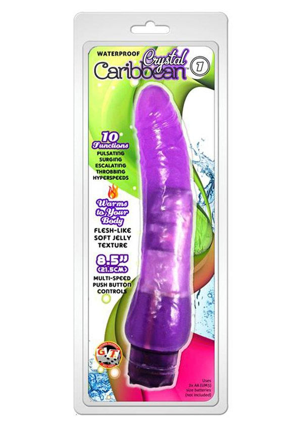 Crystal Caribbean Number 1 Jelly Vibrator - 2