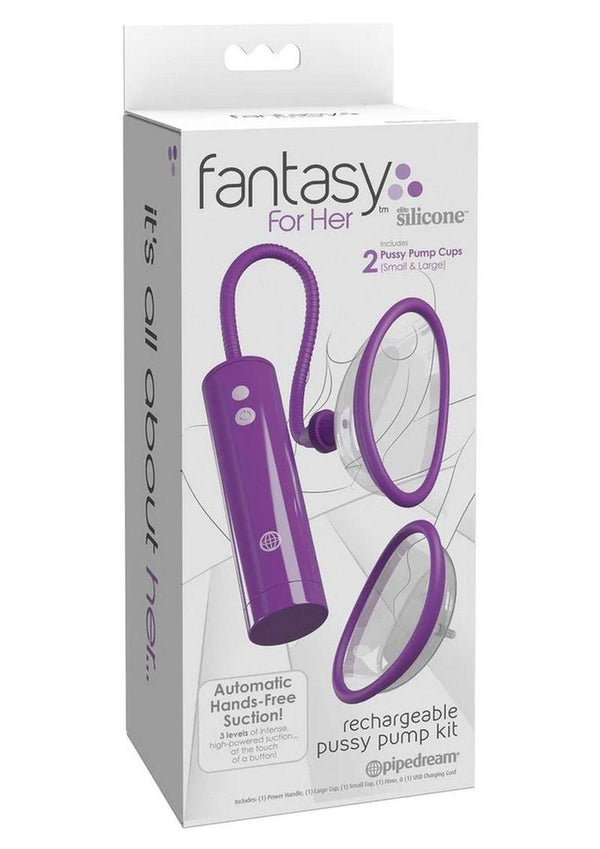 Fantasy For Her Rechargeable Pleasure Pump Kit with Remote Control - 2