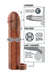 Fantasy X-Tensions Perfect 2in Extension Sleeve with Ball Strap - Brown - 8in