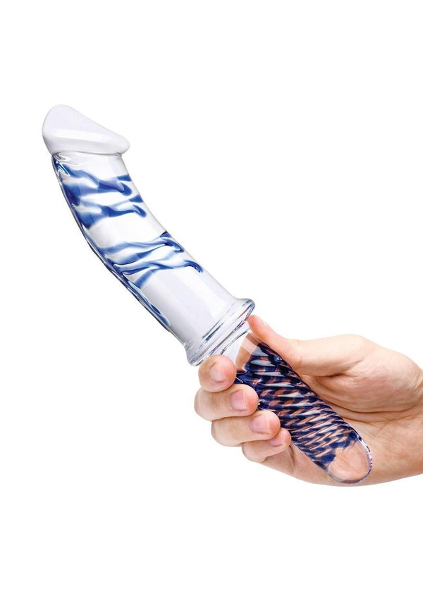 Glas Realistic Double Ended Glass Dildo with Handle - 4