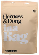 In A Bag Vegan Leather Silicone Harness and Dong - 2