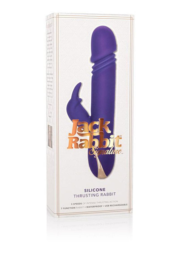 Jack Rabbit Signature Silicone Thrusting Rabbit Rechargeable Vibrator - 2