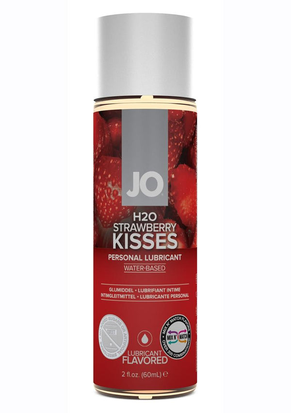 JO H2o Water Based Flavored Lubricant Strawberry Kisses - 2
