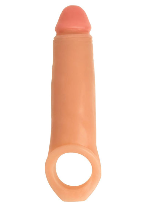 Jock Realistic Penis Enhancer with Ball Strap - Vanilla - 2in