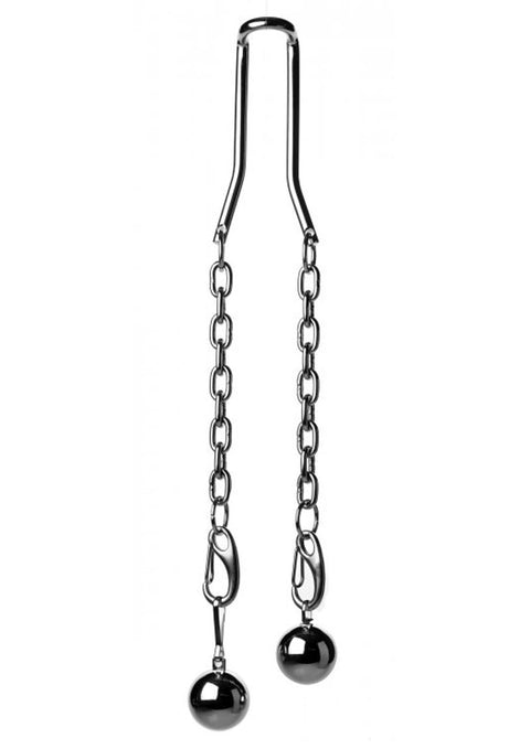Master Series Heavy Hitch Ball Stretcher Hook with Weights - Metal/Silver
