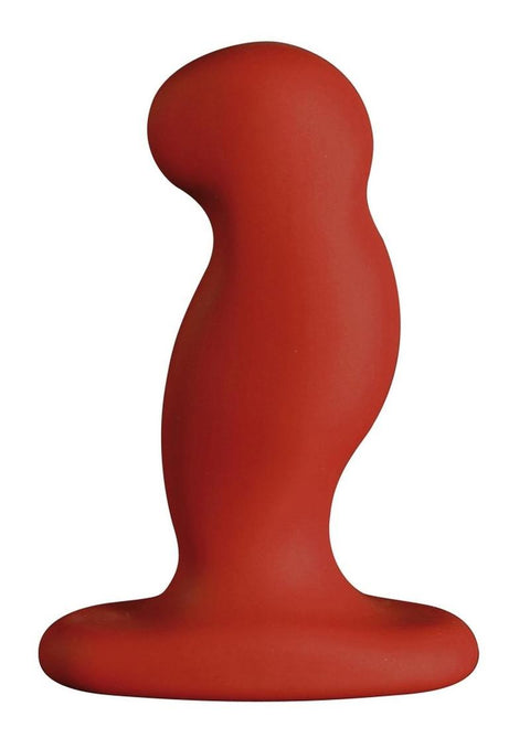 Nexus G-Play+L Rechargeable Silicone G-Spot and P-Spot Vibrator - Red - Large