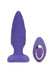 Nu Sensuelle Andii Rechargeable Silicone Plug with Roller Motion - Purple/Ultra Violet