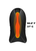 Optimale Secondskyn Silicone Warming Stroker Vibrating USB Rechargeable Masturbator - 4