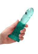 Realrock Crystal Clear Dildo with Suction Cup - 16