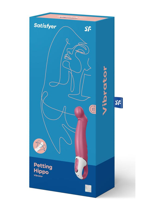 Satisfyer Petting Hippo G-Spot Vibrator Waterproof - Pink