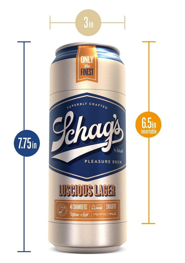 Schag's Luscious Lager Beer Can Stroker - Frosted - 3