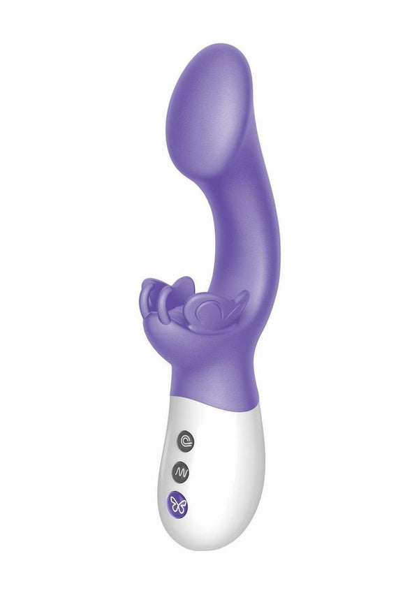 The Come Hither G-Kiss Butterfly Silicone Rechargeable Rabbit Vibrator - 1