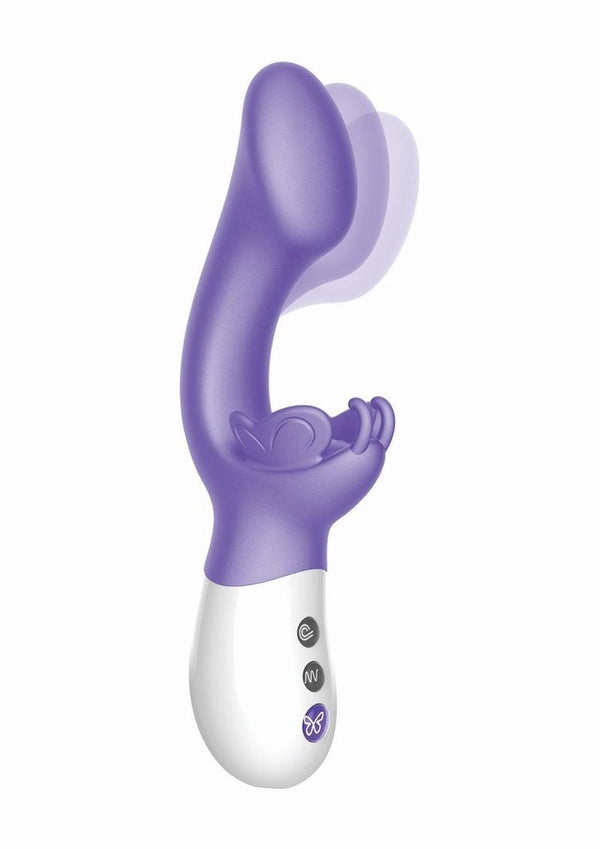 The Come Hither G-Kiss Butterfly Silicone Rechargeable Rabbit Vibrator - 3