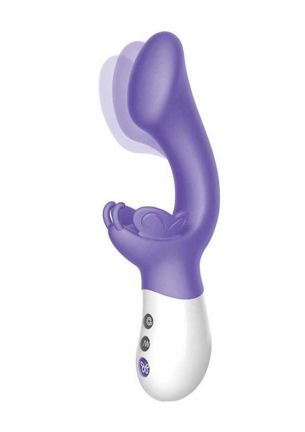 The Come Hither G-Kiss Butterfly Silicone Rechargeable Rabbit Vibrator - 4
