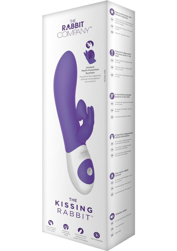 The Kissing Rabbit Rechargeable Silicone Vibrator with Clitoral Suction - 2