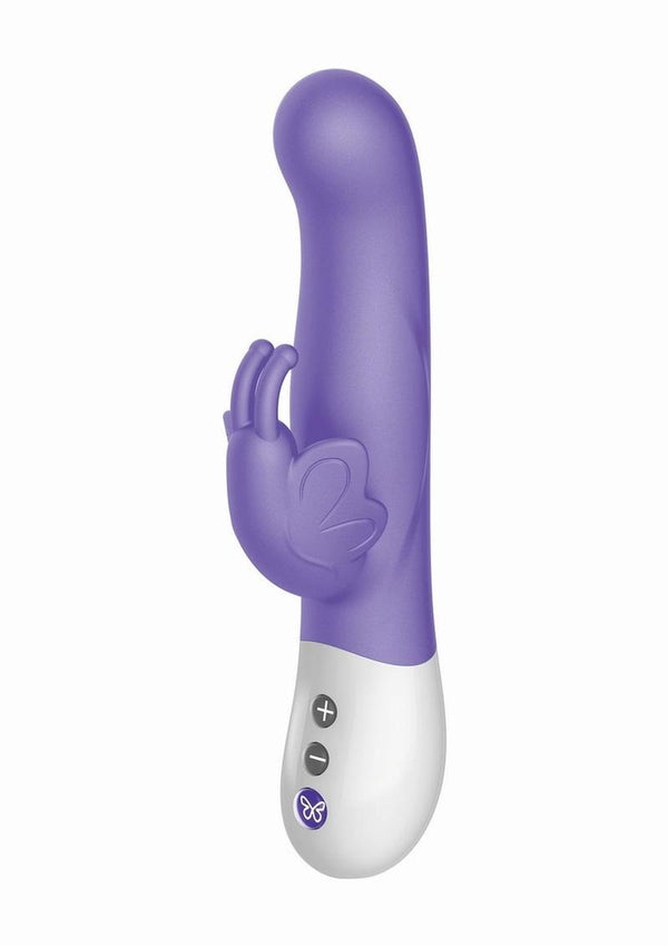The Vibrating Dual Stim Butterfly Silicone Rechargeable Rabbit Vibrator - 3