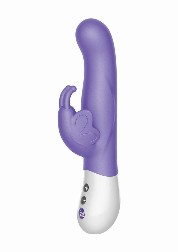 The Vibrating Dual Stim Butterfly Silicone Rechargeable Rabbit Vibrator - 4
